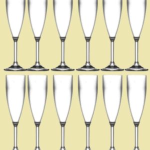 Happy Glass Champagne glas 12 stuks