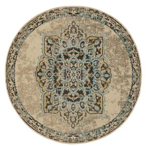 benuta vloerkleed Casa - beige - ø 180 cm