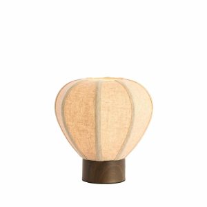 Light & Living tafellamp Kyzo - bruin - Ø23cm