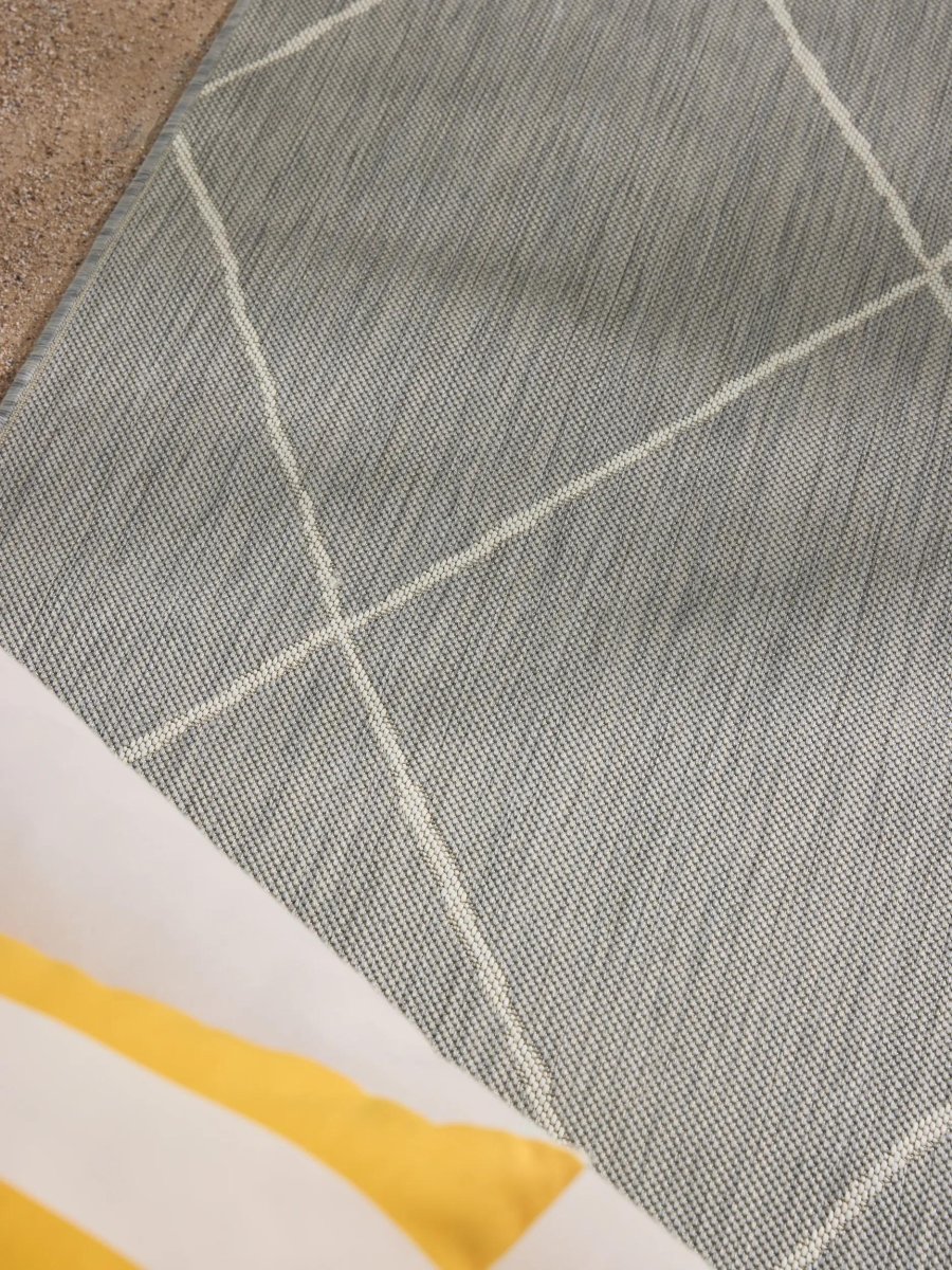 benuta binnen- en buitenkleed Metro - grijs - 200x290 cm - Afbeelding 4