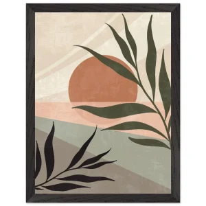 Artfulprints Poster met Lijst Boho – Earth tones - 30x40 cm - beige