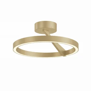 Artdelight plafondlamp Oregon - 1 lichts - 33  x 14.1   cm - champagne
