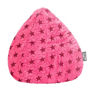 Sitting Point Zitzak Beanbag Fluffy Stars L – Pink