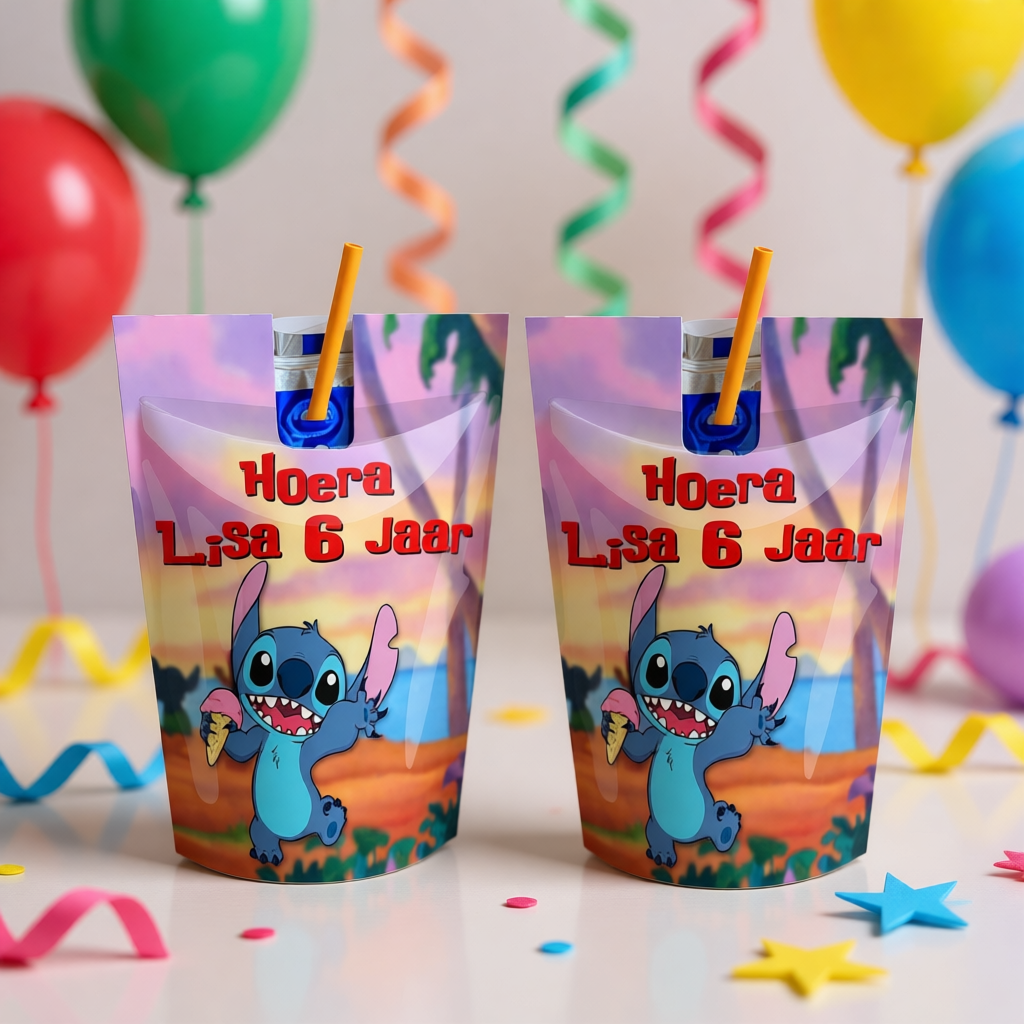 Capri-sun wikkel printable Stitch