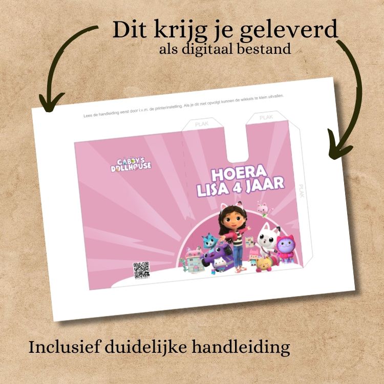 Capri-sun wikkel printable Gabby’s Dollhouse B - Afbeelding 4