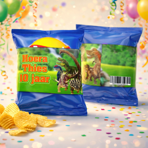 Chips wikkel printable Dino