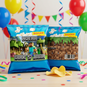Chips wikkel printable Minecraft A