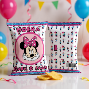 Chips zakje printable Minnie Mouse B
