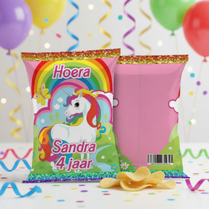 Chips zakje printable Unicorn E