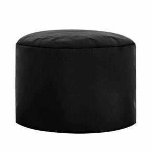 Ronde Poef Zwart