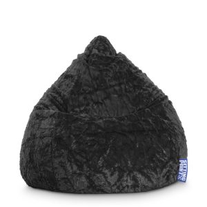 Beanbag Fluffy L Zwart