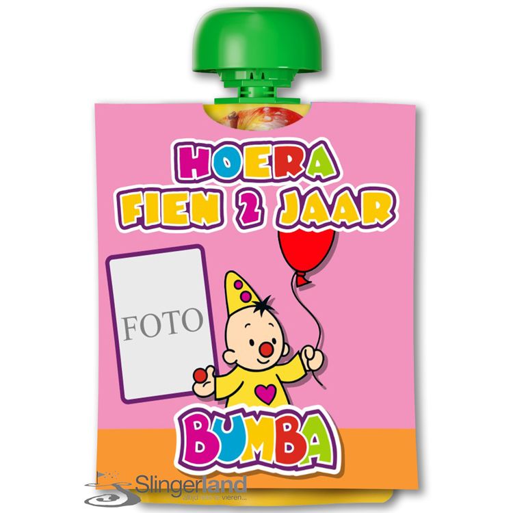 Knijpfruit wikkel printable Bumba rose - Afbeelding 4