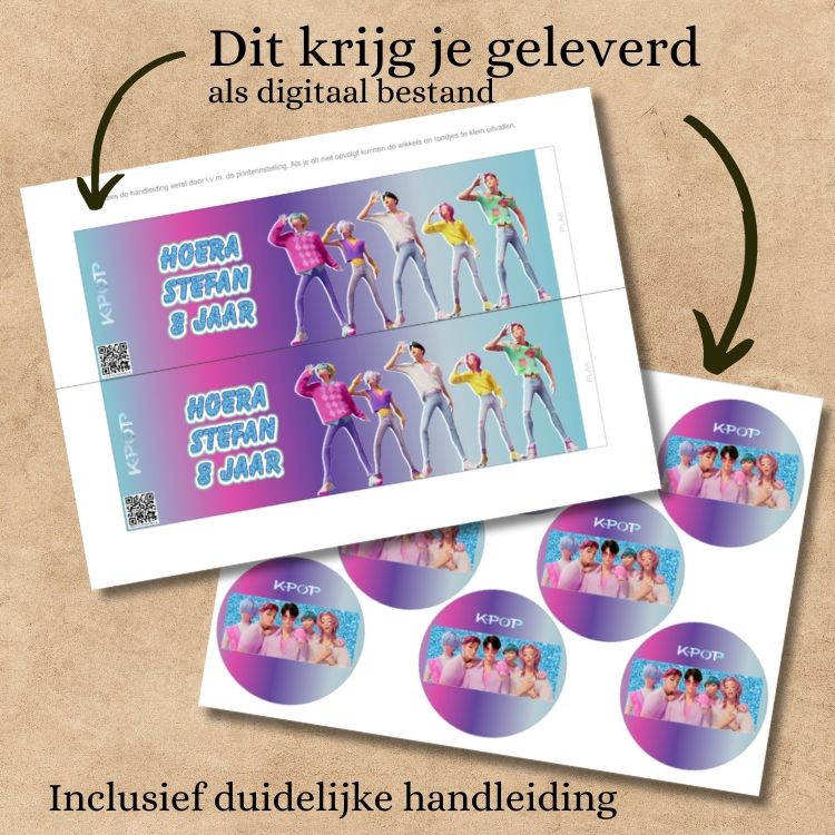 Pringles wikkel printable Kpop Boys - Afbeelding 4