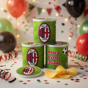 Pringles wikkel printable Voetbalclub AC Milan