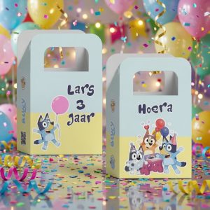 Traktatie zakje printable Bluey