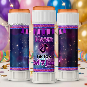 Bellenblaas wikkel printable Tiktok Galaxy