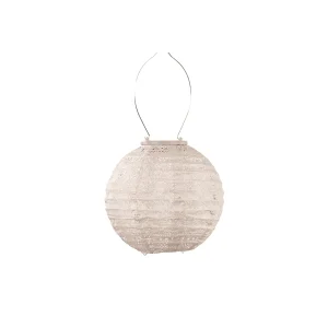 Lumiz solar lampion – spectare rond – 20 cm – soft blush