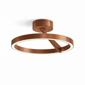 Artdelight plafondlamp Oregon - 1 lichts - 33  x 14.1   cm - brons