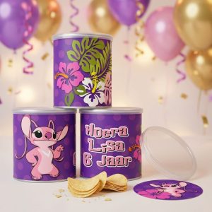 Pringles wikkel printable Stitch vriendin Angel