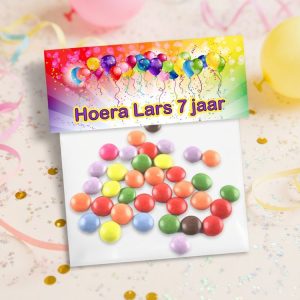 Snoepzak label printable Ballonnen