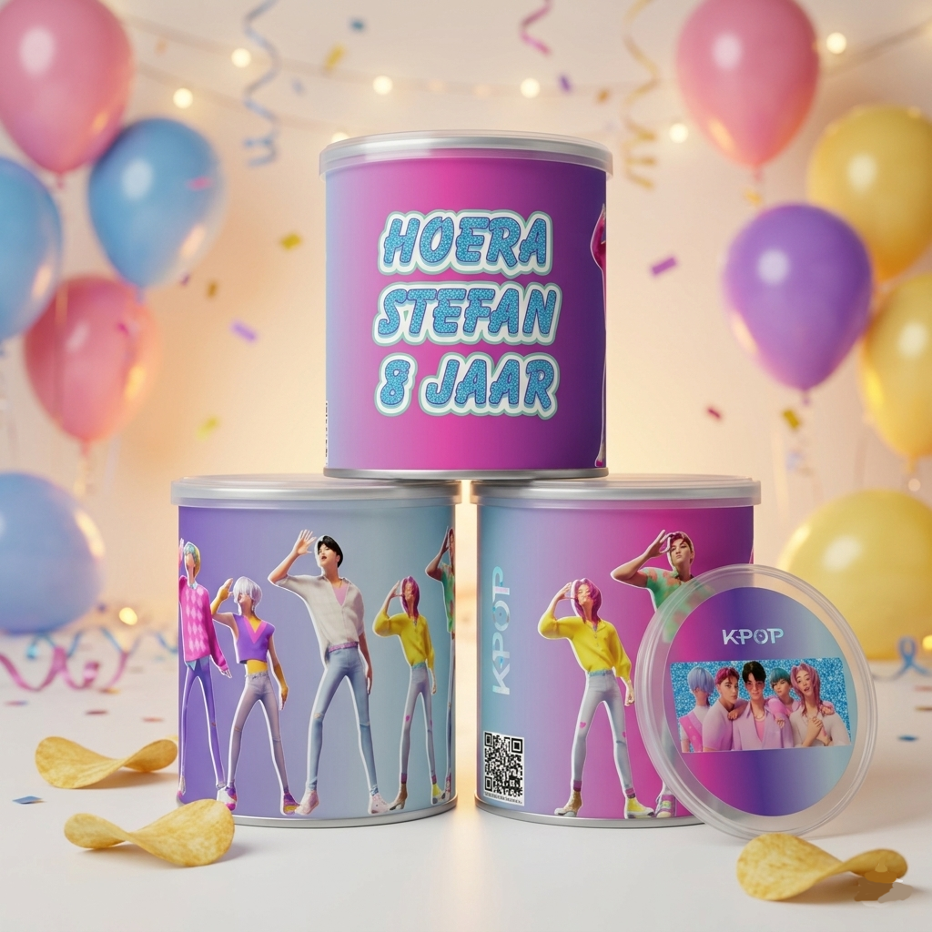 Pringles wikkel printable Kpop Boys