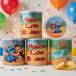 Pringles wikkel printable Stitch en Lilo