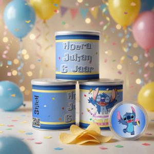 Pringles wikkel printable Stitch Party Boy