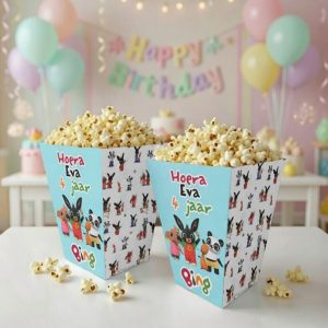 Popcorn bakje hoog printable Bing Bunny