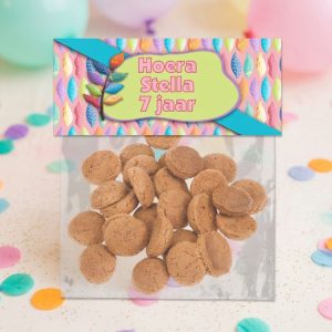 Snoepzak label printable Blaadjes