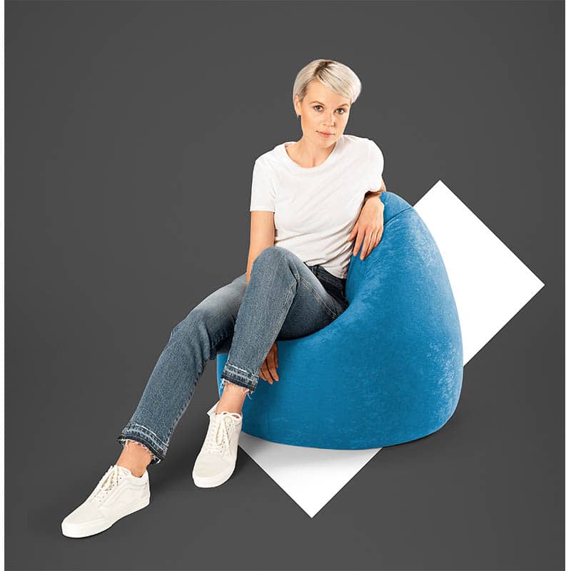 Beanbag Easy XL Blauw - Afbeelding 5