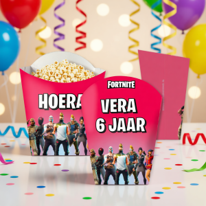 Traktatie frietbakje printable Fortnite