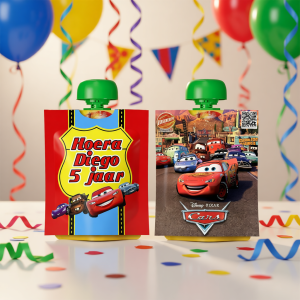Knijpfruit wikkel printable Cars
