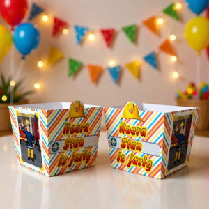 Popcorn bakje laag printable Brandweerman Sam