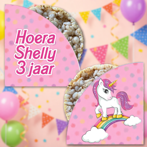 Rijstwafel wikkel printable Unicorn C