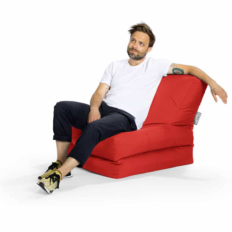 Lounge zitzak Rood - Afbeelding 7