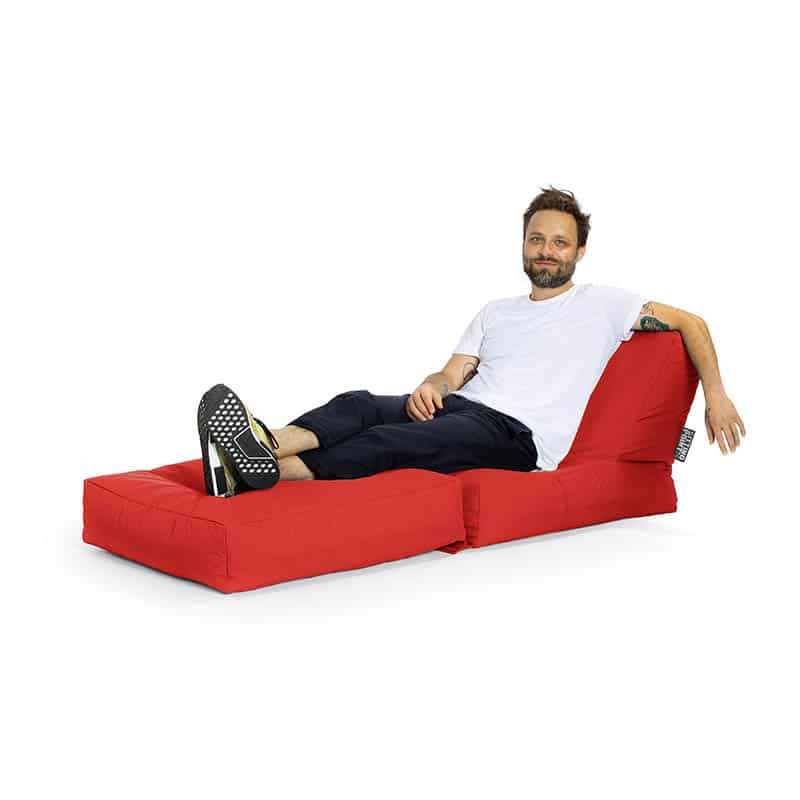 Lounge zitzak Rood - Afbeelding 6