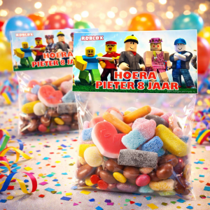 Snoepzak label printable Roblox B