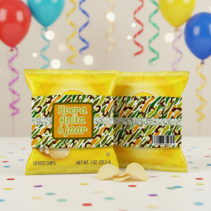 Chips wikkel printable Zebra panterprint groen