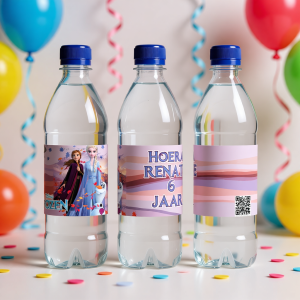 Water/drinkfles etiket printable Frozen B