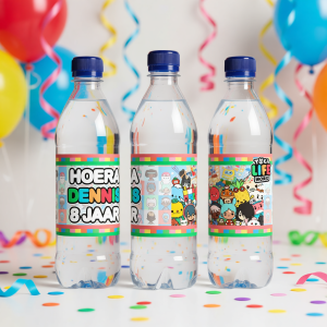 Water/drinkfles etiket printable Toca Boca A